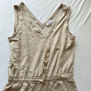 Calvin Klein Loungewear- Tan ankle length relaxed romper